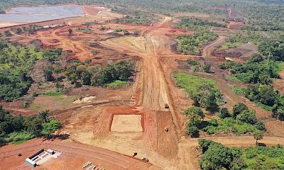 Tailings decant return trench (TDRT) construction underway - November 2022
