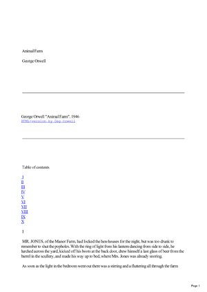 Thumbnail for Animal Farm Copy