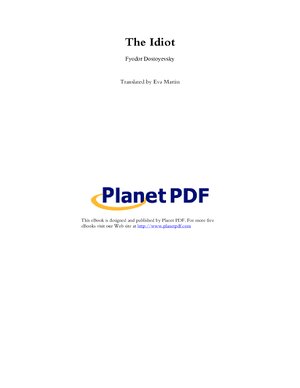 Thumbnail for The Idiot Fyodor Dostoyevsky