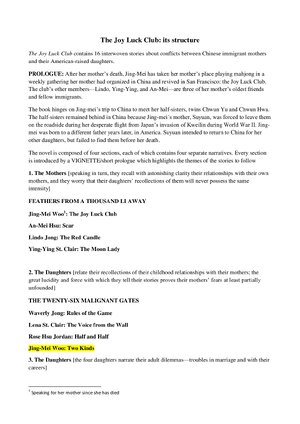 Thumbnail for The Joy Luck Club Structure (1)