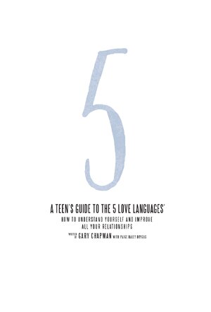 Thumbnail for a teen's guide to the 5 love languages