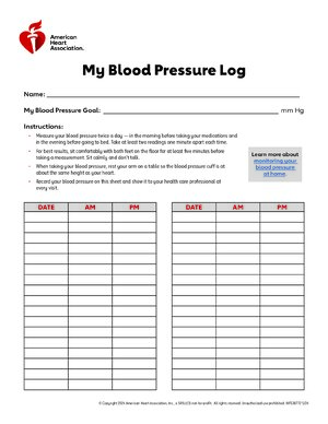 Thumbnail for Blood Pressure Log