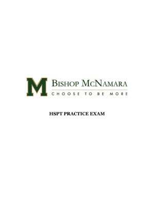 Thumbnail for Hspt Practice Test