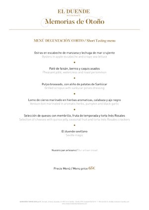 Thumbnail for Menu degustacion