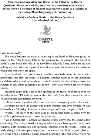 Thumbnail for Fourth wing - Chapter no 2