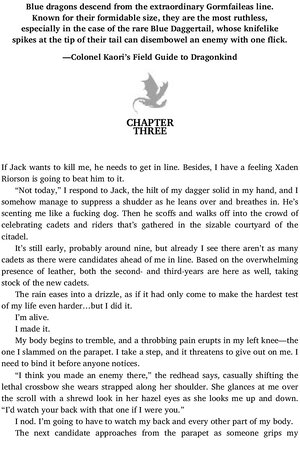 Thumbnail for Fourth wing - Chapter no 3