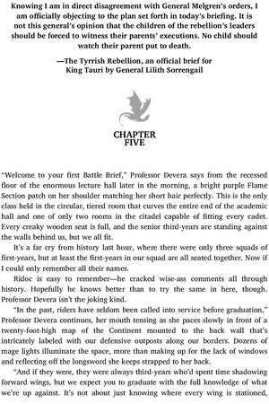 Thumbnail for Fourth Wing - Chapter no 5