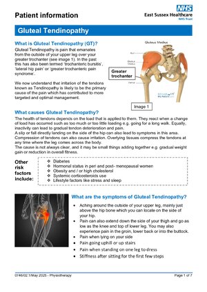 Thumbnail for Gluteal Tendinopathy Exercises
