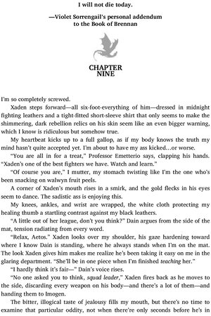 Thumbnail for Fourth Wing - Chapter no 9