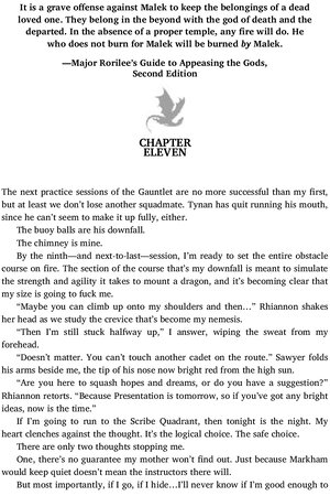 Thumbnail for Fourth Wing - Chapter no 11