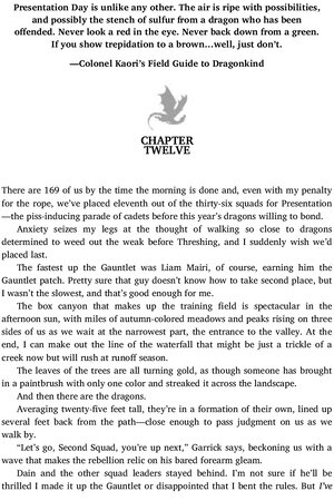 Thumbnail for Fourth Wing - Chapter no 12