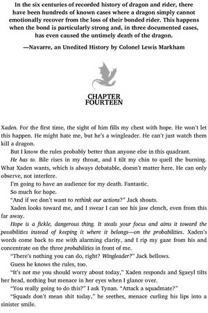 Thumbnail for Fourth Wing - Chapter no 14