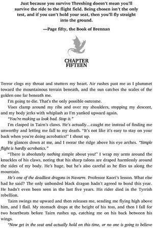 Thumbnail for Fourth Wing - Chapter no 15