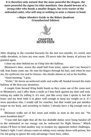 Thumbnail for Fourth Wing - Chapter no 17