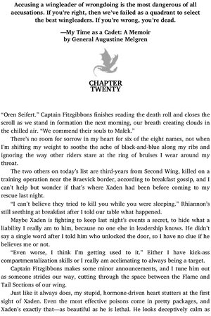 Thumbnail for Fourth Wing - Chapter no 20