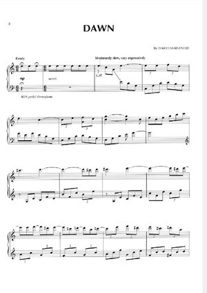 Thumbnail for Dawn - Pride and Prejudice Sheet Music