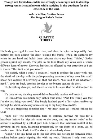 Thumbnail for Fourth Wing – Chapter no 30