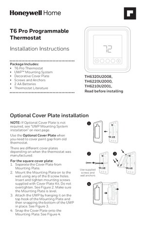 Thumbnail for Honeywell Pro Series Thermostat Manual