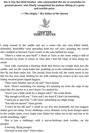 Thumbnail for Fourth Wing – Chapter no 37