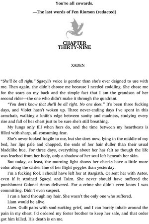 Thumbnail for Fourth Wing – Chapter no 39