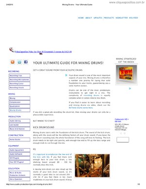 Thumbnail for YOUR ULTIMATE GUIDE FOR MIXING DRUMS!