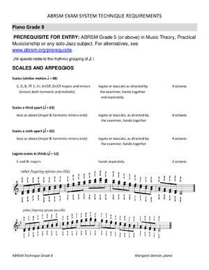 Thumbnail for ABRSM Technique Grade 8