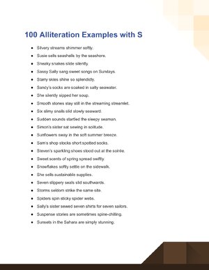 Thumbnail for Alliteration With 100 Examples