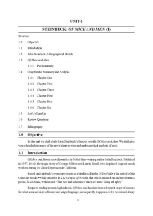 Thumbnail for STEINBECK: OF MICE AND MEN (I)