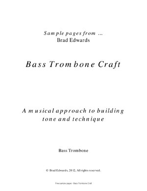 Thumbnail for Bass Trombone Craft