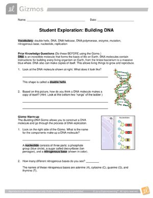 Thumbnail for Student Exploration: Building DNA