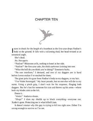 Thumbnail for Iron Flame (The Empyrean Book 2) Chapter no 10