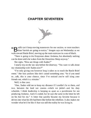 Thumbnail for Chapter no 17 - Iron Flame (The Empyrean, #2)