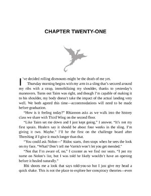 Thumbnail for Chapter no 13 of Iron Flame (The Empyrean, #2) by Rebecca Yarros