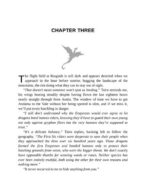 Thumbnail for Iron Flame (The Empyrean, #2) Chapter no 3