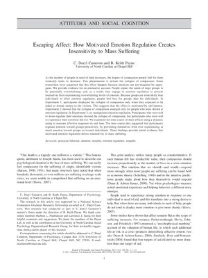 Thumbnail for ATTITUDES AND SOCIAL COGNITION