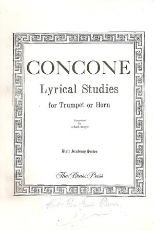 Thumbnail for Concone, Giuseppe 40 Lessons For Contralto or Bass, Op