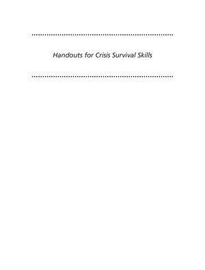 Thumbnail for Crisis Survival Skills Handout