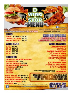 Thumbnail for D Wingstop Menu