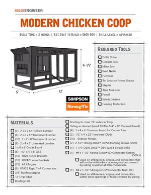 Thumbnail for (Free) DIY Modern Chicken Coop Plans