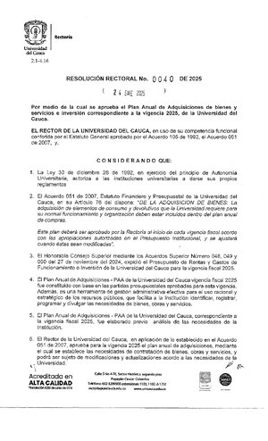 Thumbnail for RESOLUCIÓN RECTORAL No