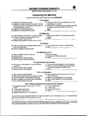 Thumbnail for DISTRESS TOLERANCE HAND0UT 9 (Distress Tolerance Worksheets 7, 7a, 7b)