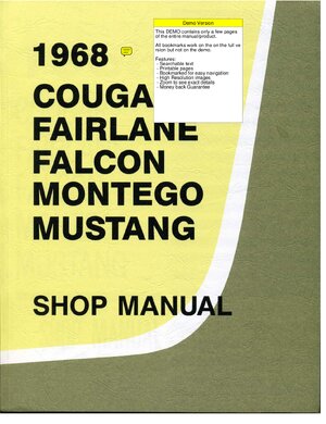 Thumbnail for 68 Fairlane Convertible Owners Manual