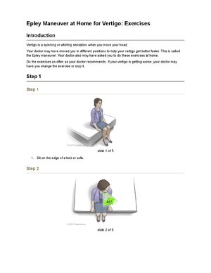 Thumbnail for Epley Maneuver at Home for Vertigo: Exercises