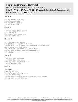 Thumbnail for Gratitude Lyrics