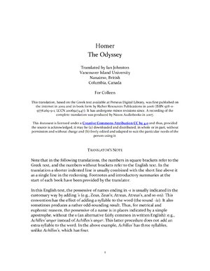 Thumbnail for Homer The Odyssey