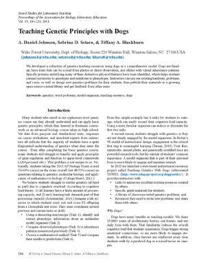 Thumbnail for Teaching Genetic Principles with Dogs