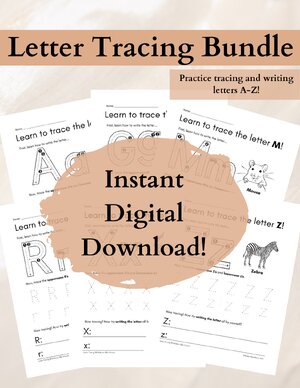 Thumbnail for Letter Tracing - Worksheets