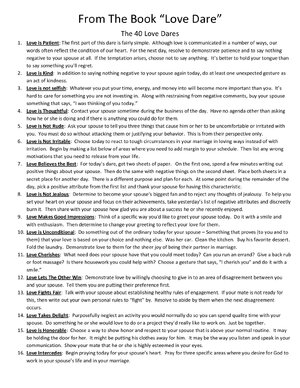 Thumbnail for The Love Dare