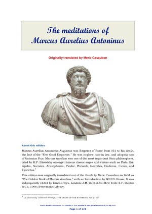 Thumbnail for The Meditations of Marcus Aurelius