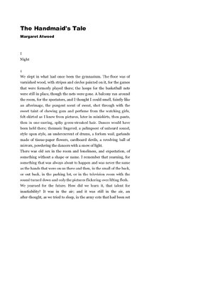 Thumbnail for Margaret Atwood - The Handmaids Tale (Book 1)